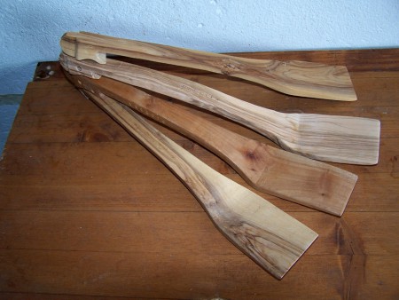 spatole in legno di ulivo